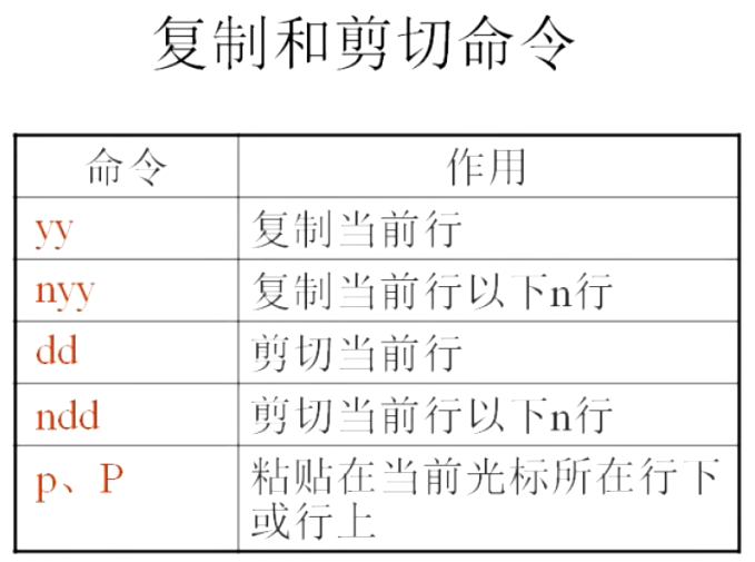 复制和剪切命令