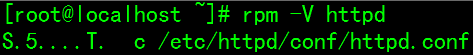 rpm -V